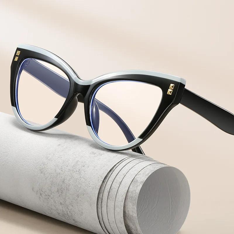 Luxurious Cat Eye Glasses Women Men Transparent Eyewear Brand Designer Lovely Clear Eyeglasses Fashion Optical Frame Oculos
