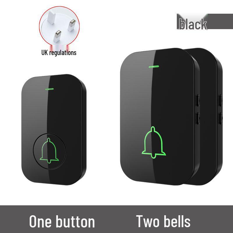 Ultra-Long Range Wireless Doorbell with Remote, High Volume, Ding Dong Chime, Elderly Call Button, No Plug-in, One-to-Two