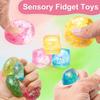 5/10 Pcs Stress Cube Squishy Stress Balls for Anxiety Stress Relief Slow Rising Sparkling Malt Sugar Squeeze Toy for Kids