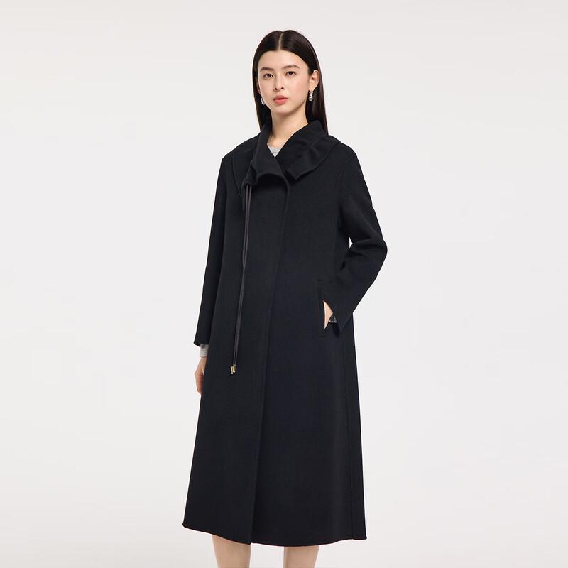 FivePlus Women's Double-Breasted Wool Blend Coat