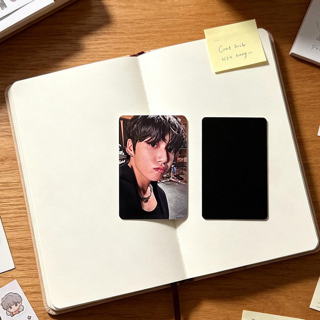55pcs Kpop Photo Card Set Boxed with Various Member Portraits for Collectors and Fans Gift Collection