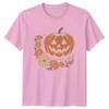 Whimsical Floral Jack O Lantern TShirt Autumnal Rustic Halloween Halloween Gift