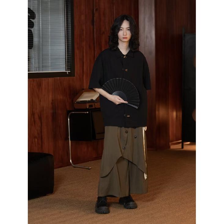 Flip Collar Short Sleeved Polo Shirt Men'S Trendy Brand Summer T-Shirt Korean Version Slim Fit Trend Versatile T-Shirt Top