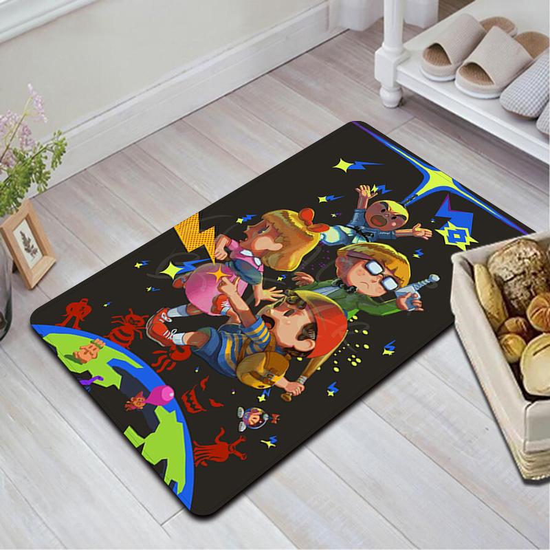Retro Video Game Characters Rug Floor Mat for Living Room or Bedroom Soft and Comfortable Carpet a Gift for Birthday and Holiday.