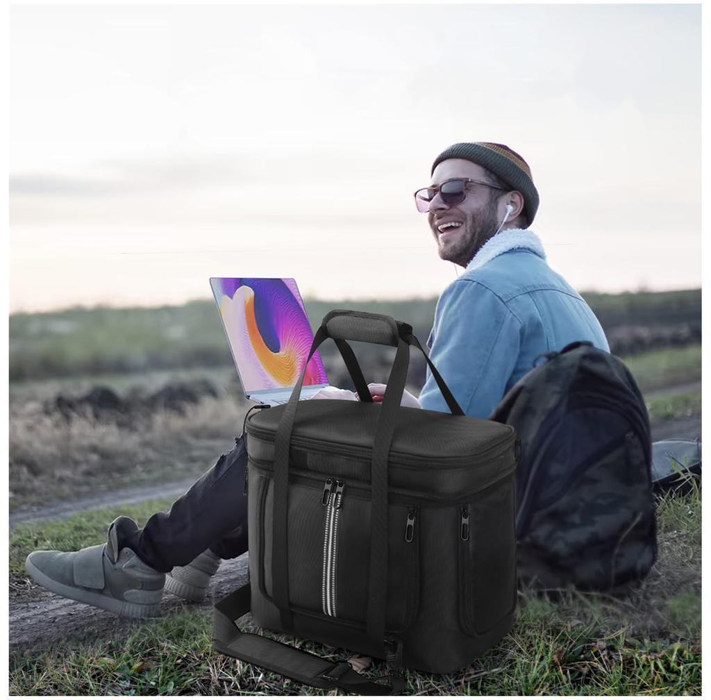 SHEAWA Case for Anker Solix C1000, Heavy-Duty Nylon Storage Bag, Shockproof, and Compatible with Cables and Accessories