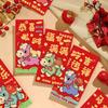 6pcs Best Wishes 2026 Horse Year Money Envelope Cartoon Spring Festival Envelope  Wedding Use