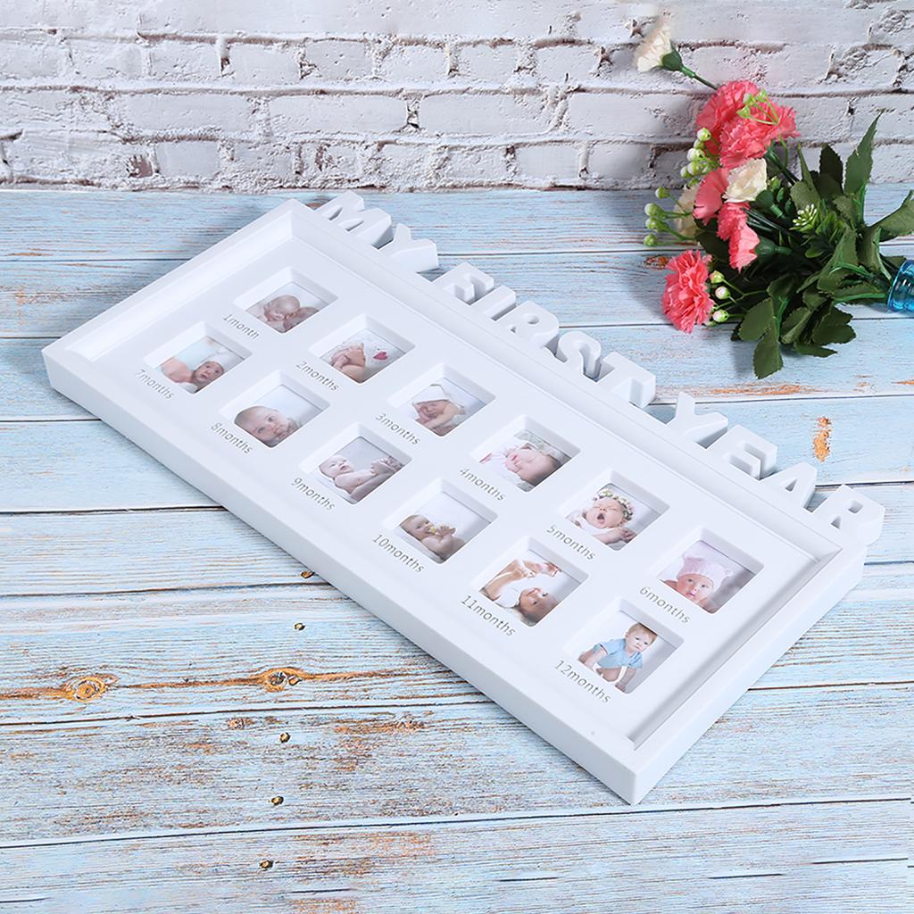 Baby Picture Keepsake Frame Infant Newborn Wall Photo Frames Memorable Photographs Albums