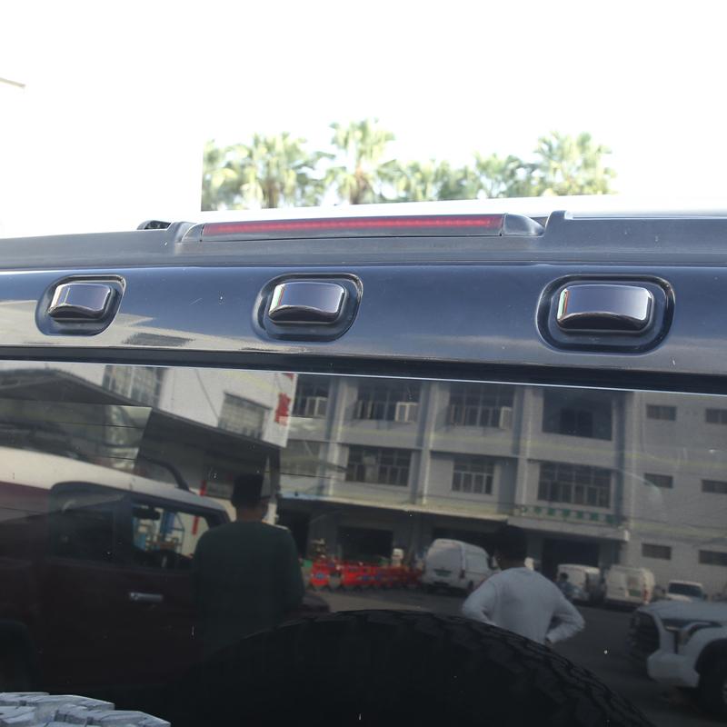 ABS Car Roof Marker Light Kit Smoked Black Roof Light Cover Protective Lamp Cover For Hummer H2 2003-2009 Accessories