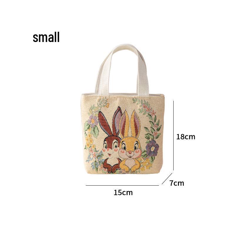 

Sunflower Girl Gold Jacquard Double-Sided Embroidery Canvas Shoulder Bag Medium 28*8*23cm