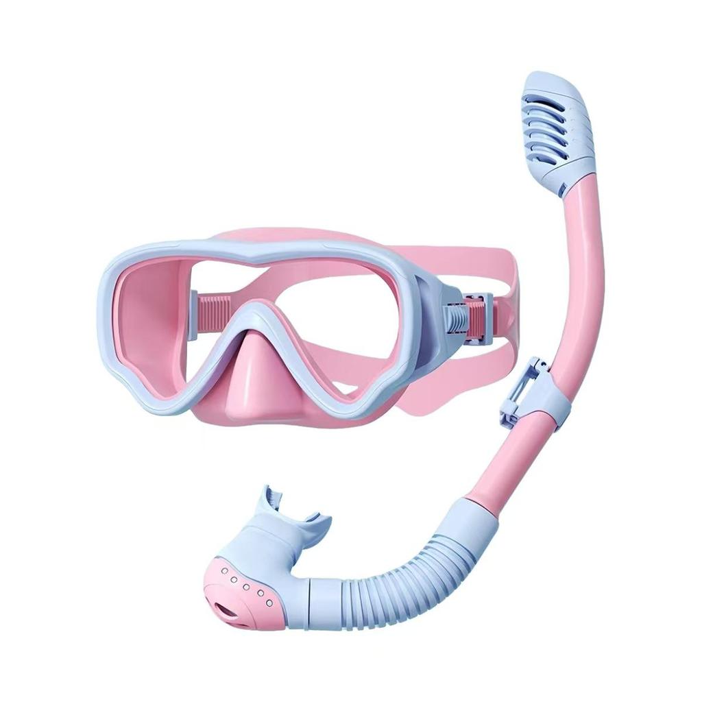 Full Face Kids Snorkel Set with Anti-Fog Diving Mask and Goggles