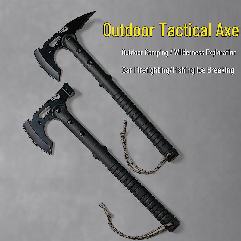 Multifunctional Outdoor Survival Axe for Woodworking and Camping