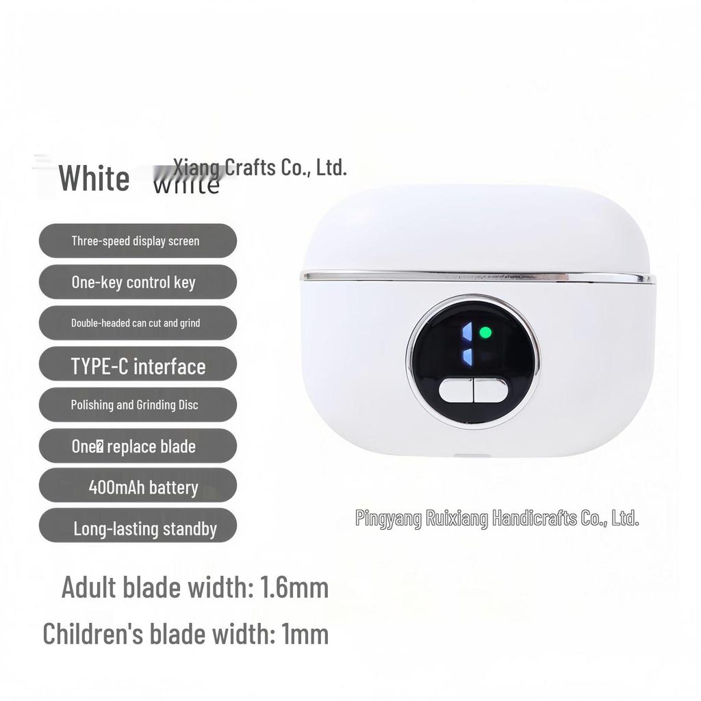 Portable Multi-Functional Electric Nail Clipper and Grinder for Babies and Elderly