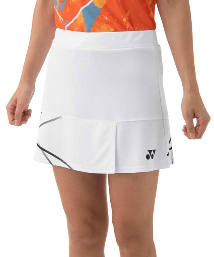 Yonex White Size S Women's Skirt, 26127, (011),