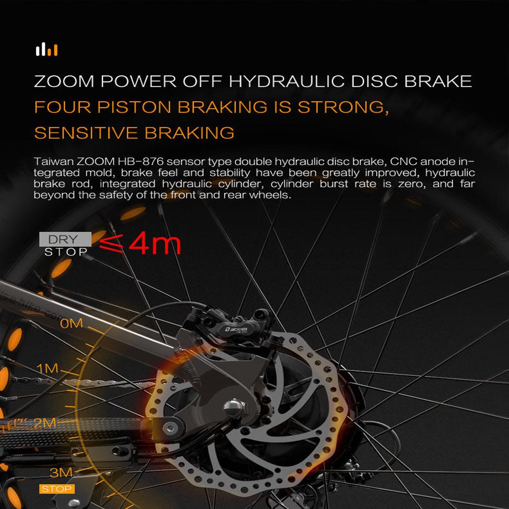 Elektrokolo Lankeleisi 26" 1000W Motor Do Všeho Terénu Ebike 48V 20AH Maximální Dojezd 150Km Nosnost 150Kg RV800
