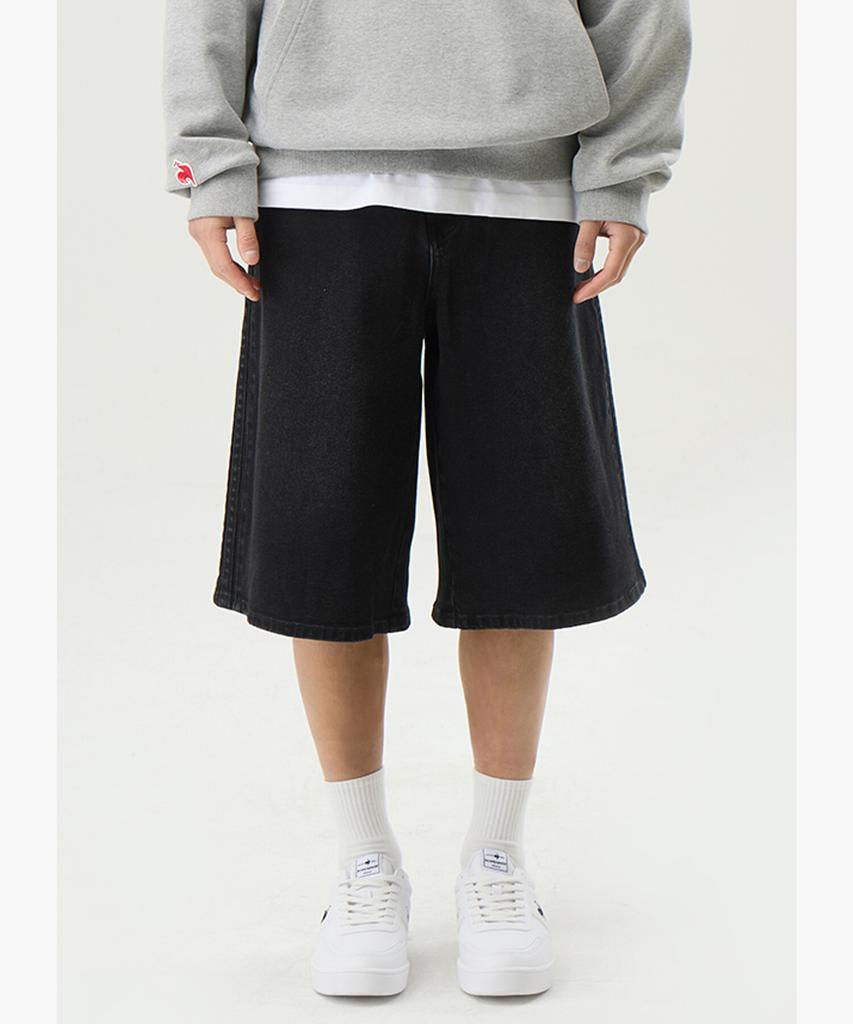LECOQ Denim Bermuda Pants - Black (Qq123Lhp25)