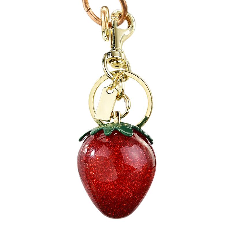 Strawberry Bag Charm Purse Charms Keychain,Strawberry Purse Charm,Strawberry Accessories Keychian For Women Valentine Bag Gifts