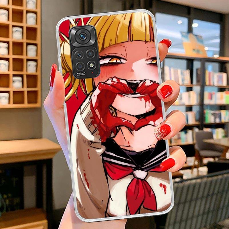 Himiko Toga Waifu Anime MHA Cover Phone Case For Xiaomi Redmi Note 15 14 13 12 11 10 Pro Plus 14S 12S 11S 11T 11E 10S Soft Funda