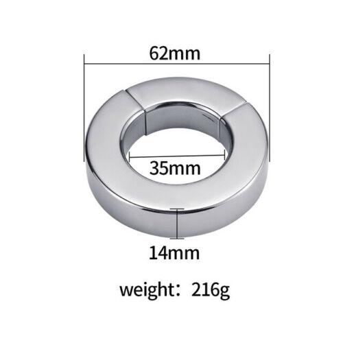 Sex Toys Metal Stretcher Scrotum Pendant Restraint Ring Weight Penis Bondage Scrotum Magmetic Lock Traning Ring for Men Cock Ring Sexy