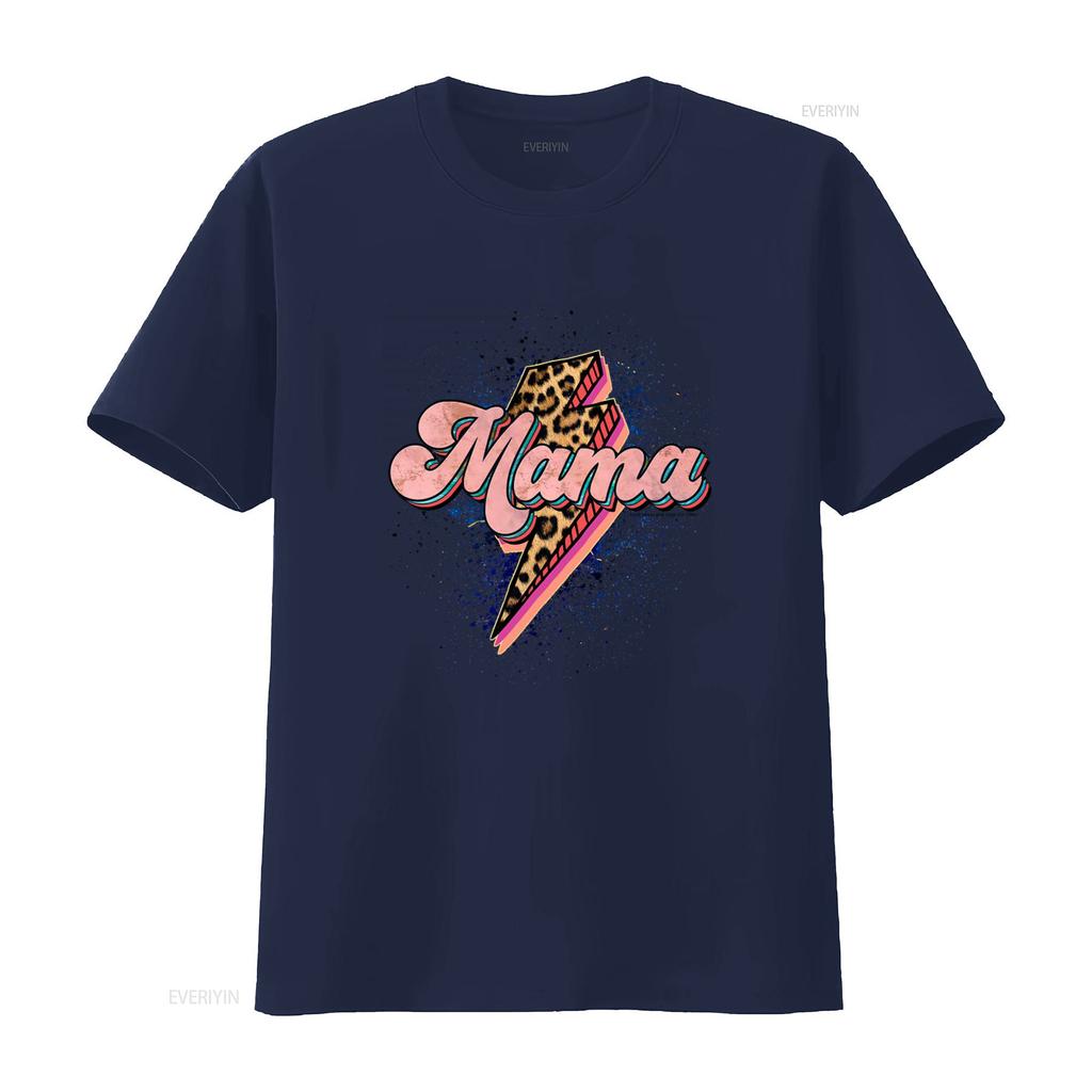 Mama Leopard Bolt T Shirt 1979 Cotton Cool for Fashionable Moms vintage Washed Unisex Stylish Breathable designer clothes
