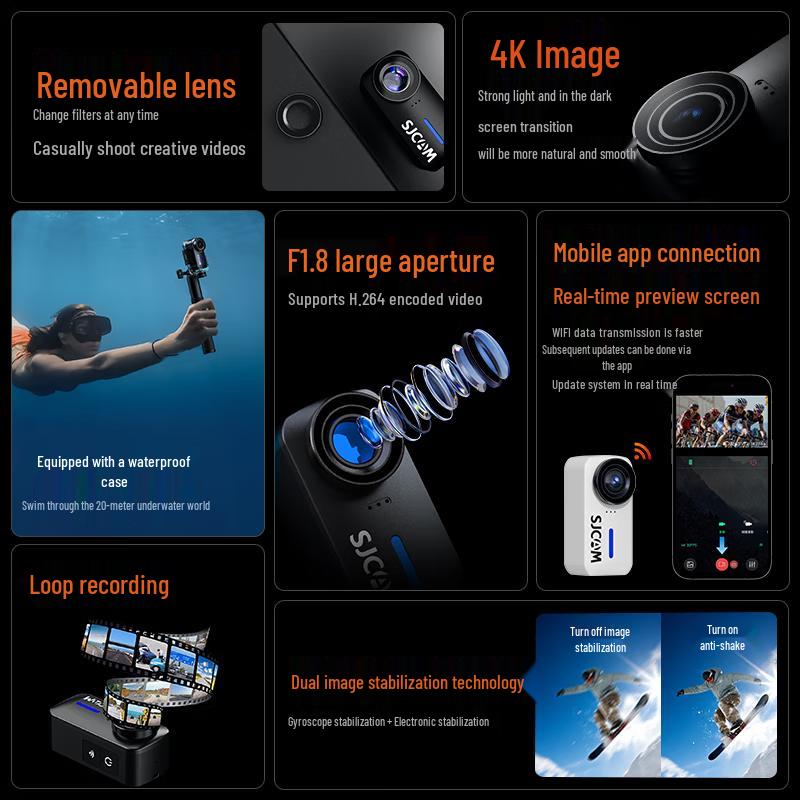 SJCAM Thumb 4K Action Camera (CN version)