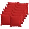 Cushions with Insert HOUTEN 12 Pcs Red Faux Linen