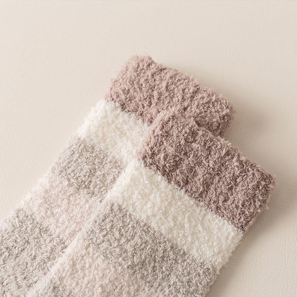 Comfortable Original Soft Thick Coral Fleece Socks Cotton Hosiery Middle Tube Socks Man Socks