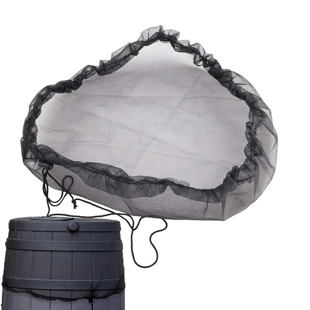 60-100cm Mesh Cover Netting for Rain Barrel Water Collection Bucket Raindrop Anti-fall Leaves Filter Net Water Protection Tools