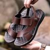 Fashion Summer Men's Business Sandals Massage Sole Men's Leather Sandals Outdoor Beach Sandals Factory Direct Sales Designer Sandals