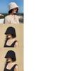 Bucket Black Elegant Hat For Women Uv Protection Breathable Wide Brim Polyester