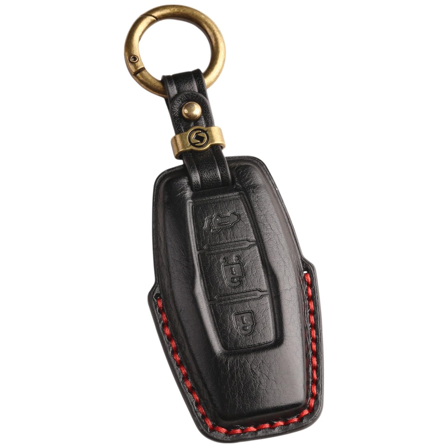 

[smasol] DELICA D5 Delica D5 Jasper New Outlander Triton Key Cover Genuine Leather Mitsubishi 3D чёрный