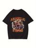 Herren Anabolic Swag Grafik Fitnessstudio T-Shirt - Schweres Vintage Muskel Print Tee