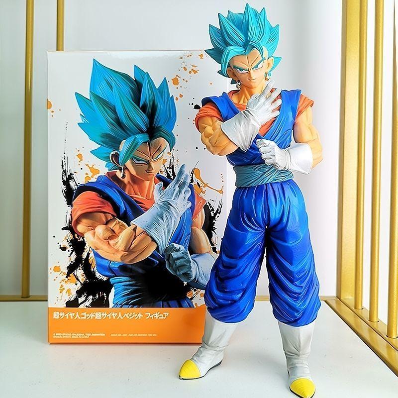 33cm Vegetto Dragon Ball Super Saiyan Super Blue King Fusion Warrior Anime Figure Model Ornaments Designed For Boys Birth Date As Gifts