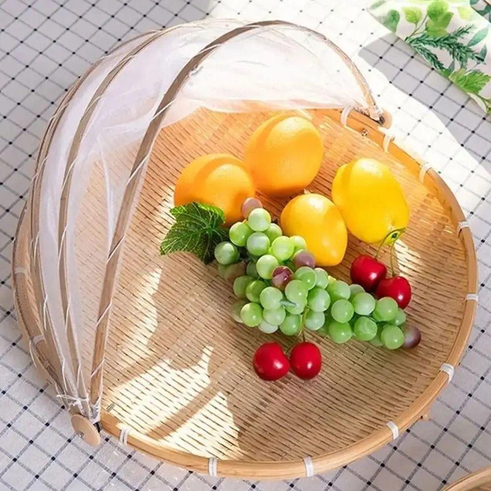 Reusable Anti-insect Dustproof Basket Multi-function Fruit Vegetable Tray  Household