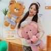 Baked Animal Series Plush Toys Cute Chef Red Panda Koala Baby Elephant Doll Hold Pillow