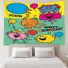 Rider Speeding Yamaha Through Neon Light Tapestry Room Decoration Wall Hanging for Living Room Bedroom, dormitory, Birthday and Christmas gifts