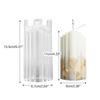 DIY Plastic Mold Trapezoidal Buildings Blocks Mould Tool for Soy Wax Mold Scented Making Crafts Supplies