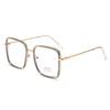 Fashion Metal Anti-Blue Light Square Frame Glasses for Women And Men Computer Game Goggles Blue Ray Blocking Eyewear