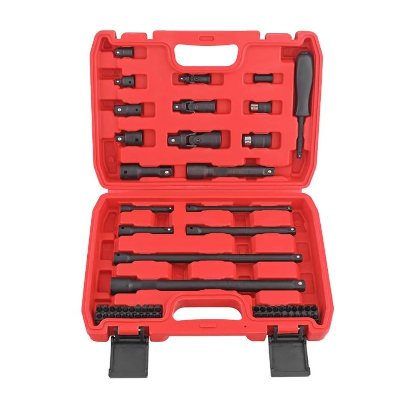 

Upgrades 59pcs Socket Attachments Comprehensive Socket set Automotive Repair Tool with Storage for Auto Maintenance Use 1