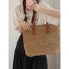 Sommerstroh Gewebte Tasche Damen Handtasche Neueste Mode Gewebte Tragetasche All-Match Ins Große Kapazität Umhängetasche Achseltasche
