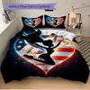 3pcs American Fairy Heart Bedding Set, Includes One Quilt Cover and Two Pillowcases, Bedroom and Guest Room Decoration. T7230175