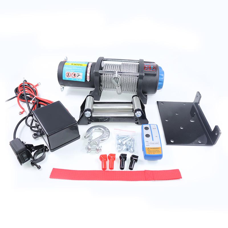 5000 lbs 12V/24V elektrische Offroad-Winde: Wasserdichte Selbstrettung für Autos & Anhänger