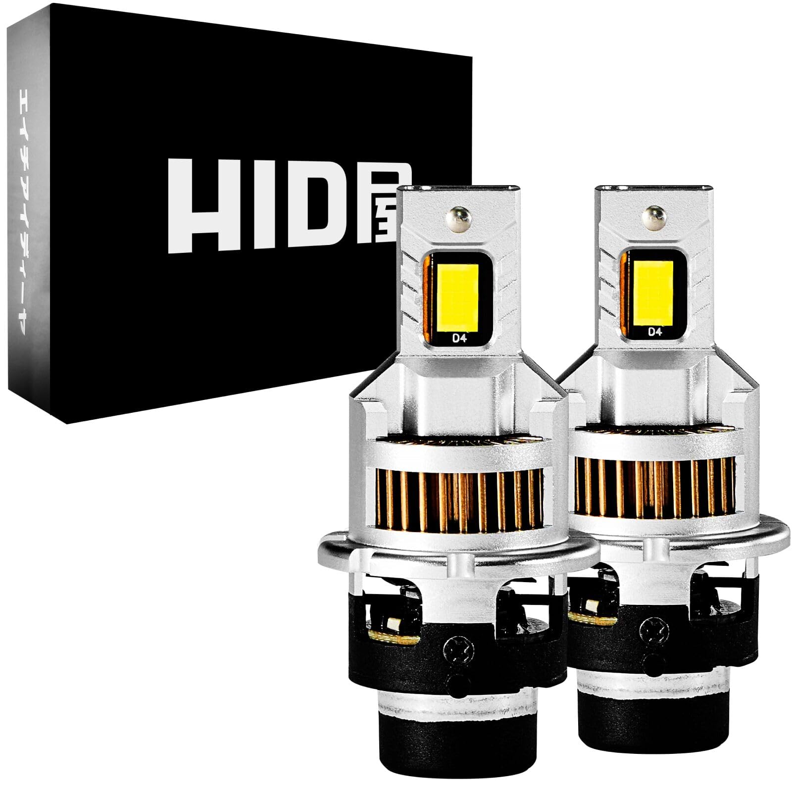 

HID-YA D4S 19300 кд Светодиодная фара, Взрывной свет, Крепление Pong, Без проводки, 12 В, 6500K, D4S, wiring-free белый