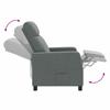 Recliner Armchair Dark Gray Fabric