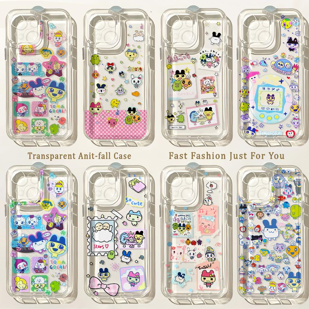 Lovely Tamagotchis Phone Case for IPhone 17 16 16e 15 14 13 12 11 Mini Pro Max X XR XSMax 7 8 Air Plus Transparent Back Cover