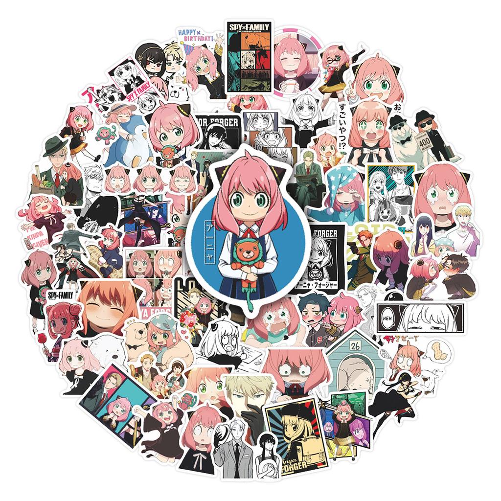 65PCS Stickers, Suitcase, Scooter, Guitar, Water Cup Waterproof Stickers