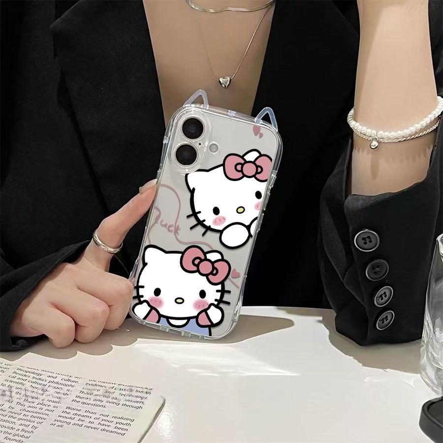 Sanrio TK Cat Ears KT Phone Case for Apple 16 – New Model