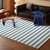 Retro Style Living Room Decoration Carpets Light Luxury Rugs for Bedroom Artistic Striped Bedside Rug Home Thicken Floor Mat