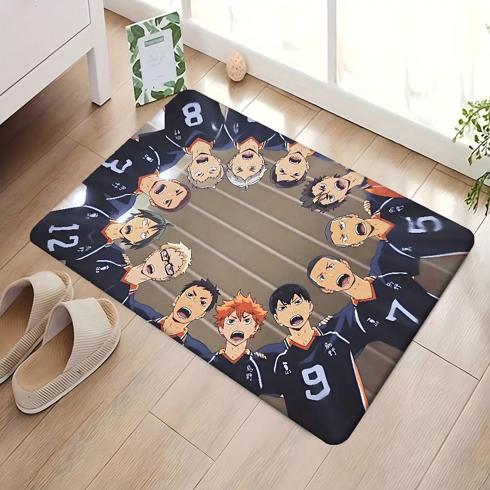 H-Haikyu Room Mats Retro Multiple Choice Living Room Kitchen Rug Non-Slip Welcome Rug 40x60 cm