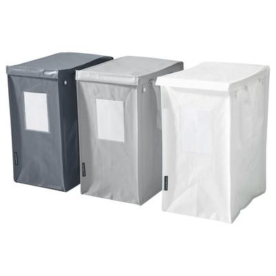 IKEA Separation Bag Set of Dark DIMPA 35L, 3, Gray/light Gray/white (305.038.63)