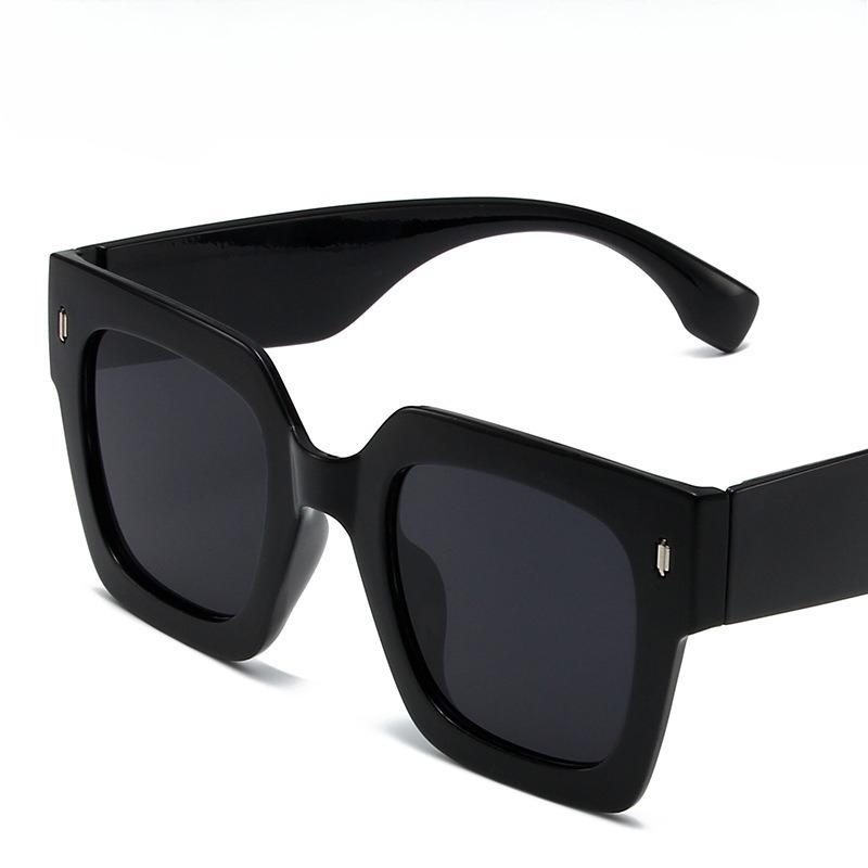 

Vintage Large Frame Anti Blue Light Glasses Leopard Print Splicing Color Oversized Anti Blue Light Glasses Trendy Retro Glasses